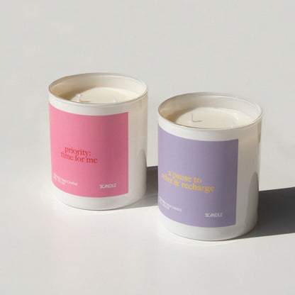 Vela Aromática "A pause to Relax &amp; Recharge" Scandle