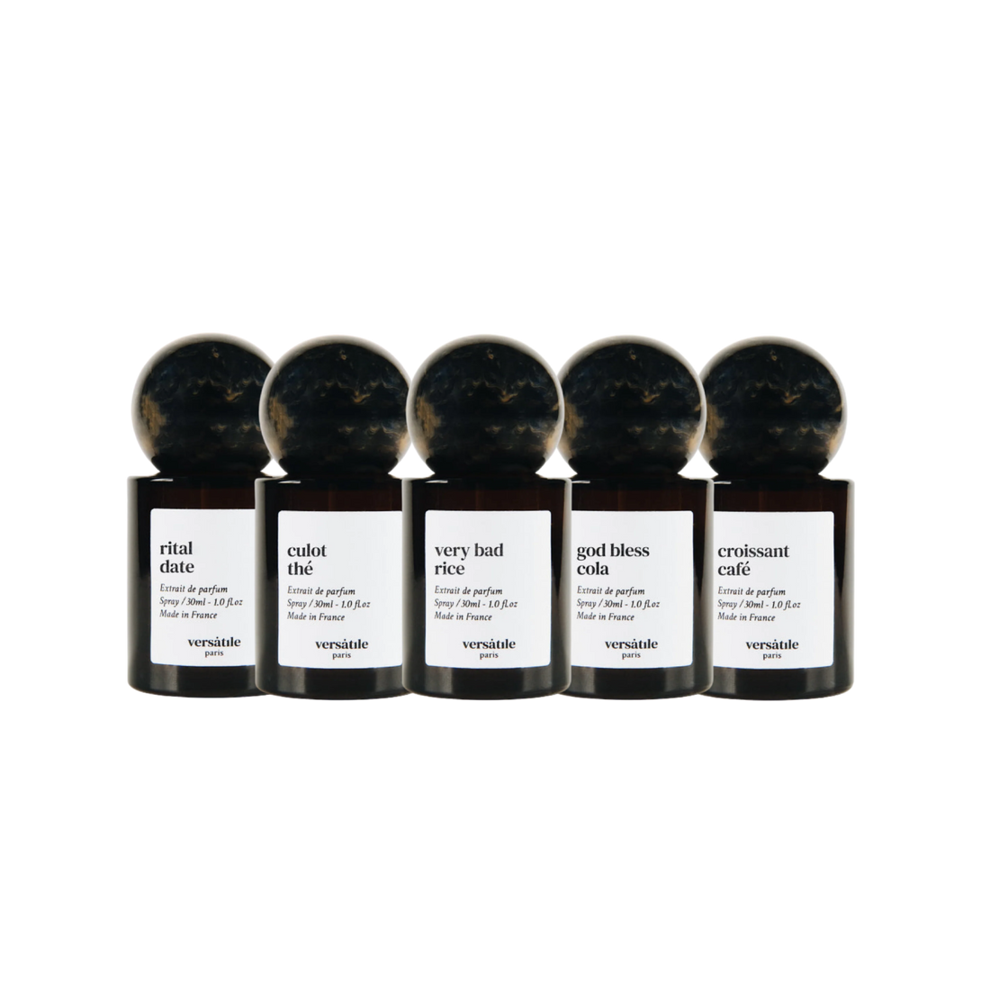 Discovery Set de Versatile Paris con cinco muestras de perfume de 1.5ml en formato spray